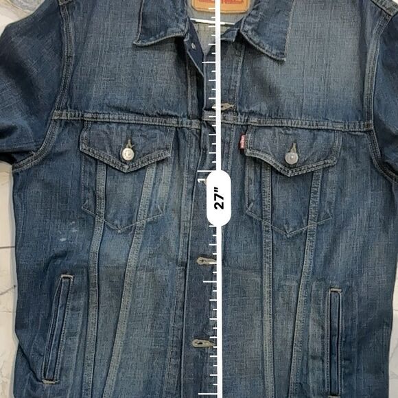 Levi’s | L | Men’s medium was Trucker Denim Jacket (Size L) - Picture 9 of 11